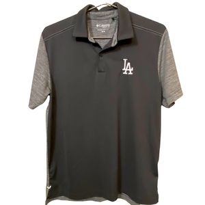 Los Angeles Dodgers LA Gray Columbia GOLF MLB Men’s M Polo Shirt BASEBALL